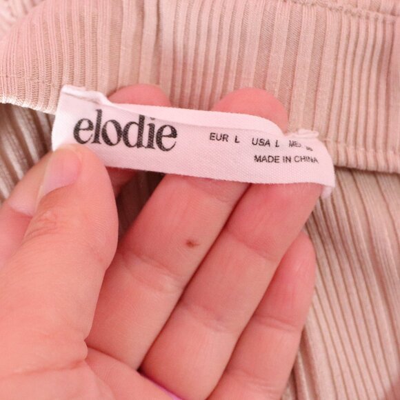 Elodie | Pull On Ribbed Knit Flare Pants Large - Picture 5 of 6